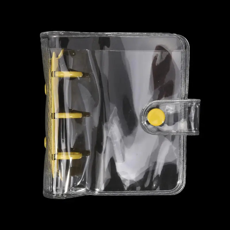 Cute Transparent Mini Ring Binder Notebook