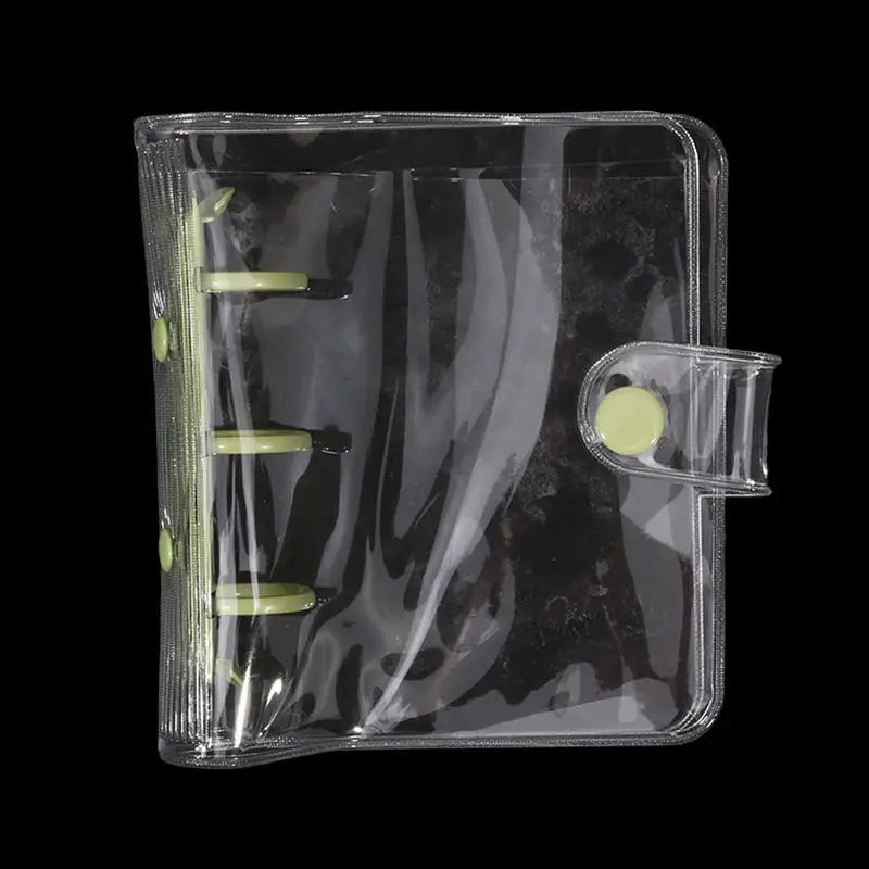 Cute Transparent Mini Ring Binder Notebook