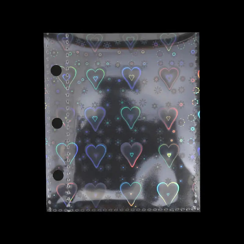 Cute Transparent Mini Ring Binder Notebook