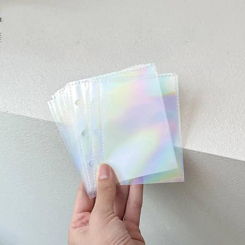 Cute Transparent Mini Ring Binder Notebook