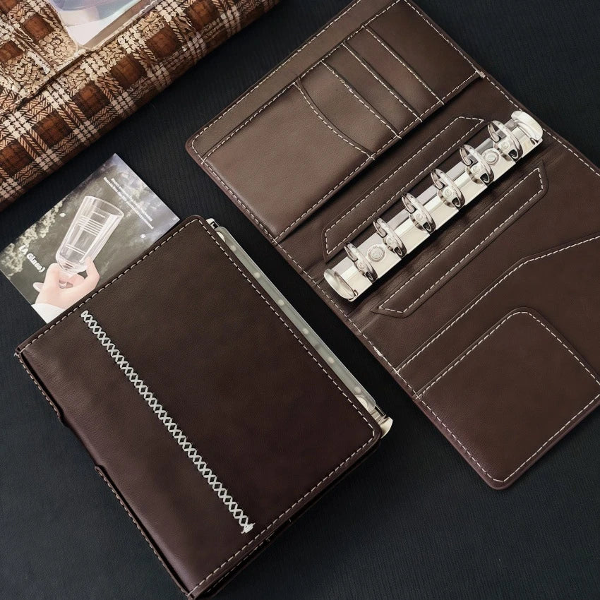 Premium Leather Refillable Pocket Notebook