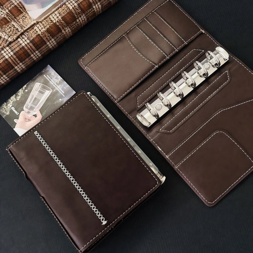 Premium Leather Refillable Pocket Notebook