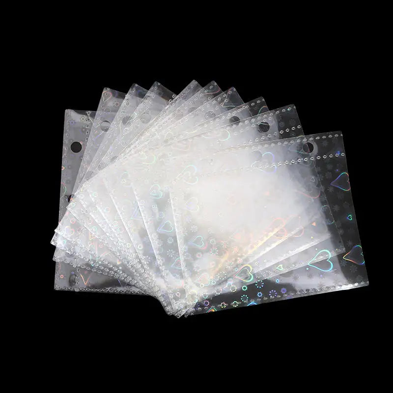 Cute Transparent Mini Ring Binder Notebook