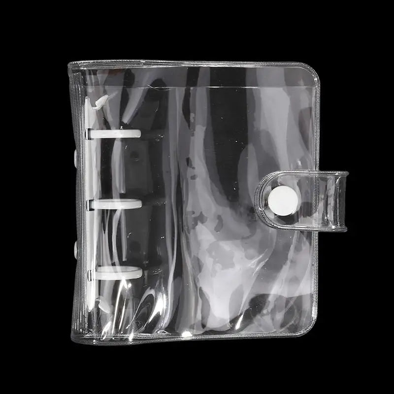 Cute Transparent Mini Ring Binder Notebook