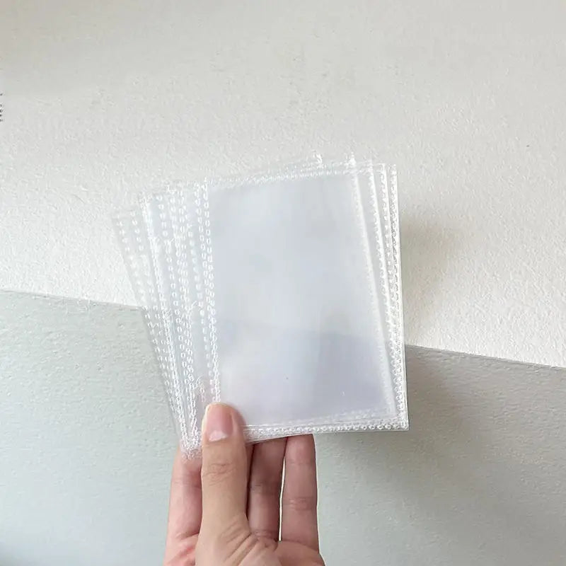 Cute Transparent Mini Ring Binder Notebook