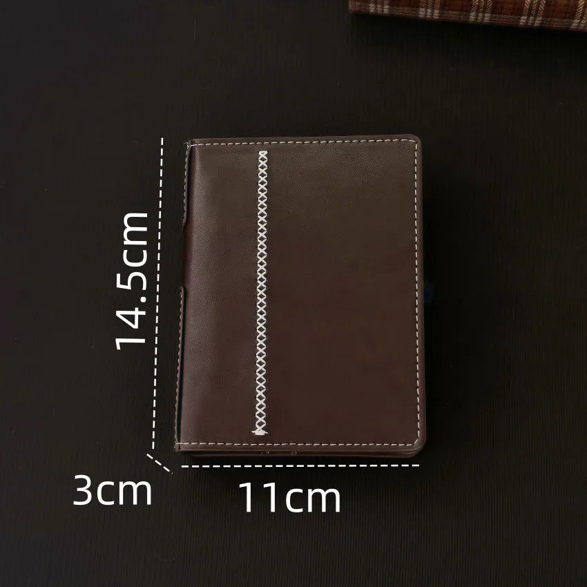 Premium Leather Refillable Pocket Notebook