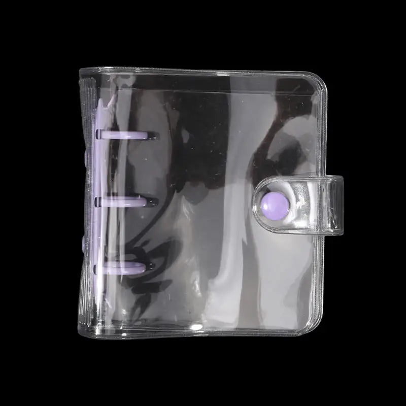 Cute Transparent Mini Ring Binder Notebook