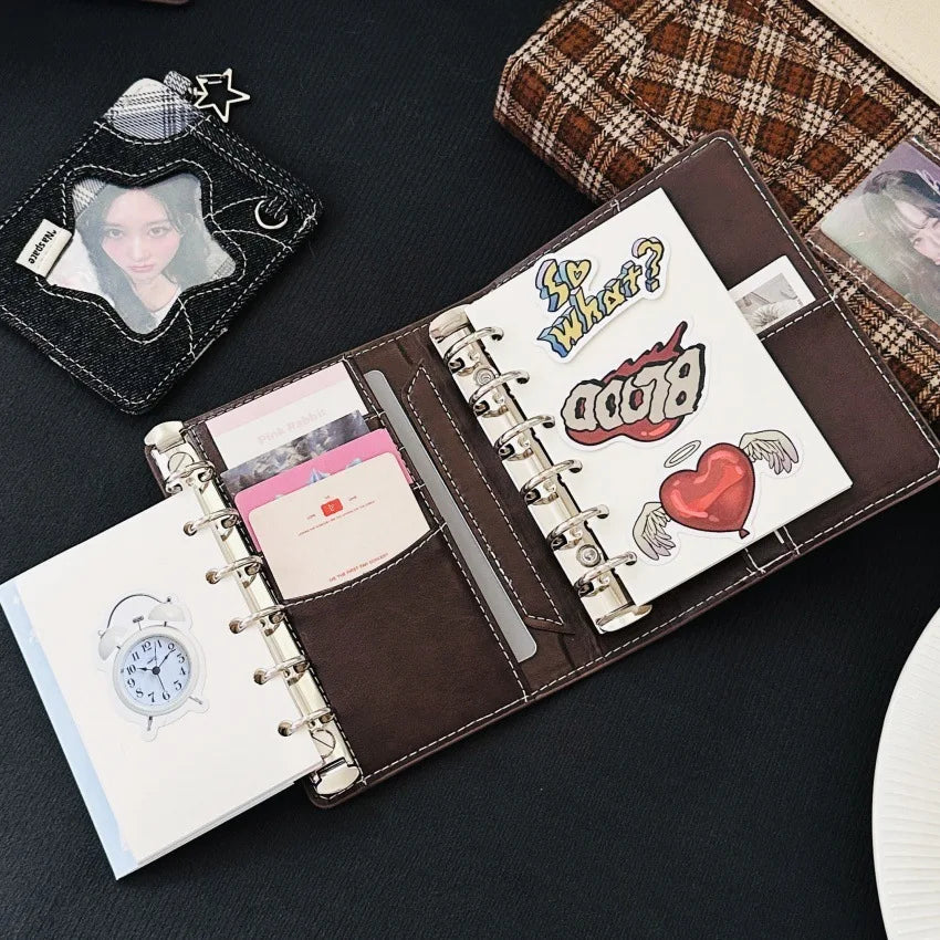 Premium Leather Refillable Pocket Notebook