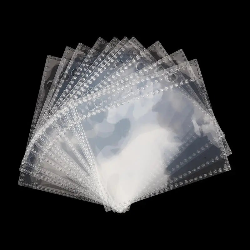 Cute Transparent Mini Ring Binder Notebook