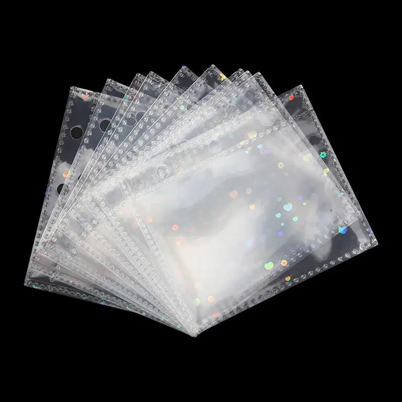 Cute Transparent Mini Ring Binder Notebook