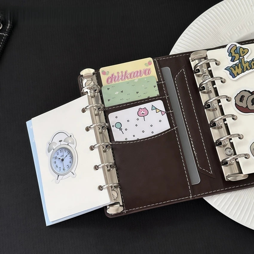 Premium Leather Refillable Pocket Notebook