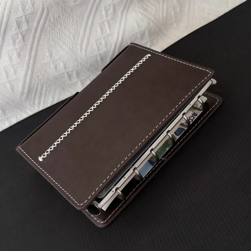 Premium Leather Refillable Pocket Notebook