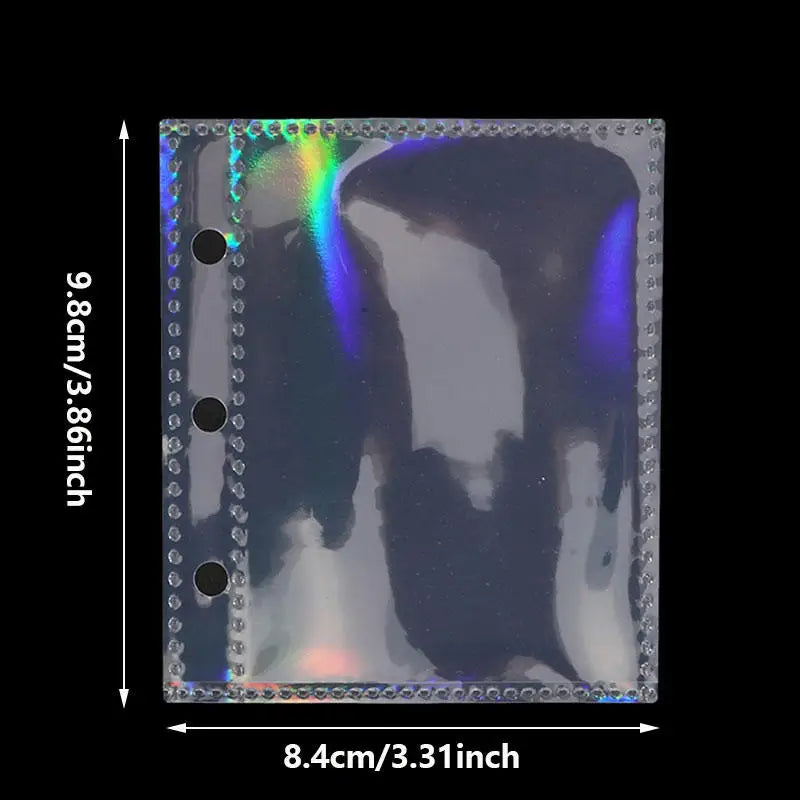 Cute Transparent Mini Ring Binder Notebook