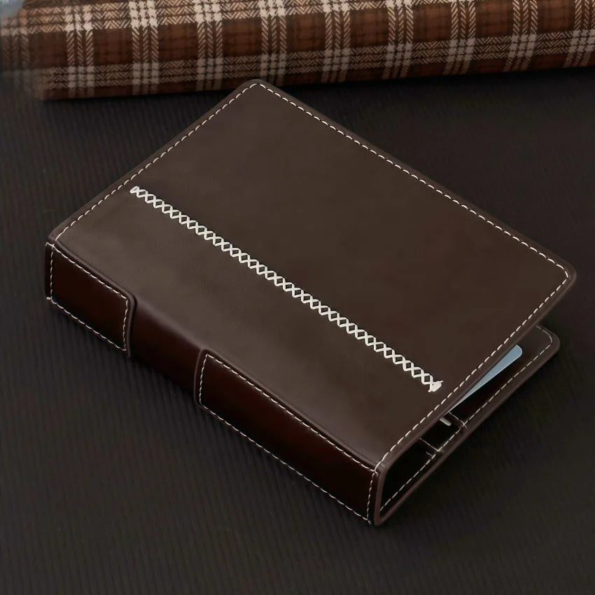 Premium Leather Refillable Pocket Notebook