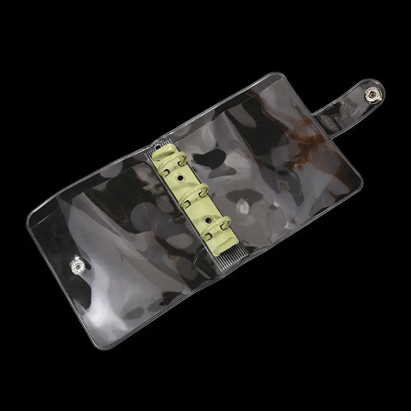 Cute Transparent Mini Ring Binder Notebook