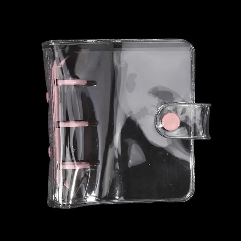 Cute Transparent Mini Ring Binder Notebook