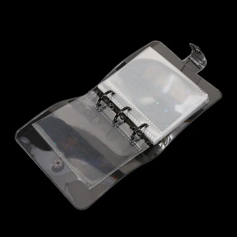 Cute Transparent Mini Ring Binder Notebook