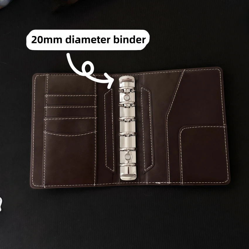 Premium Leather Refillable Pocket Notebook